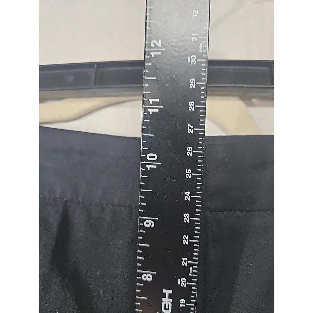 Talbots‎ Pants Women's 10P Black Straight Leg Classic Side Zip Cropped Stretch
